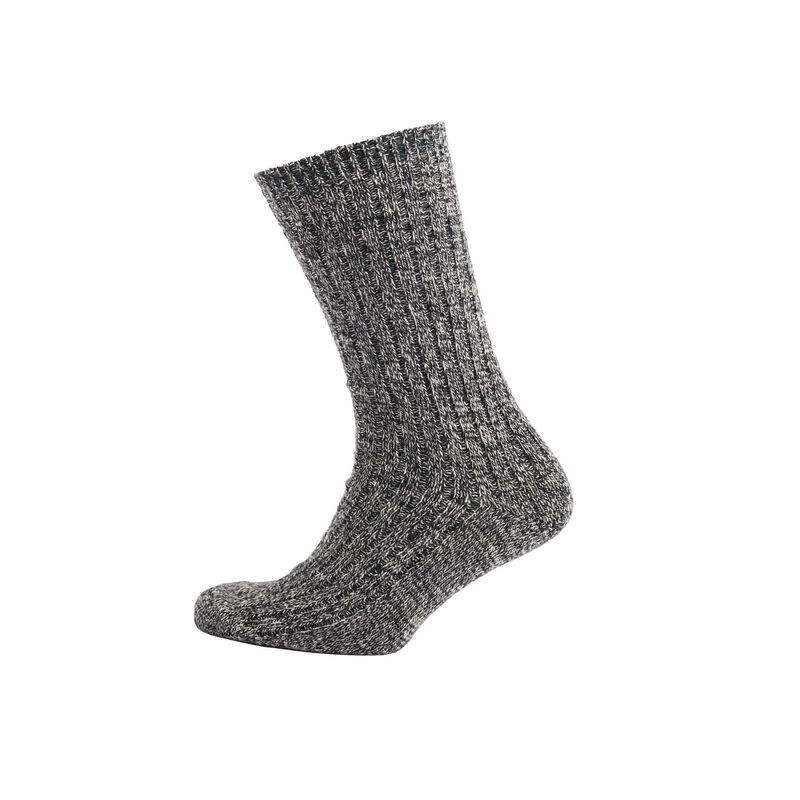 Heritage Traditions Merino Mix Walking Sock 2 Pack, Grey & Marl Blue Colour